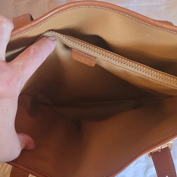 Celine Brown and Tan Patterned Tote - Picture 5 of 6